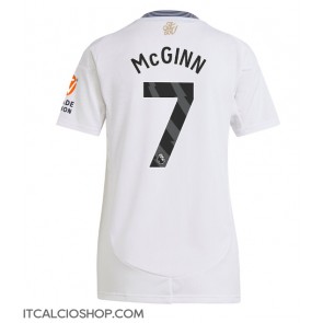 Aston Villa John McGinn #7 Seconda Maglia Femmina 2024-25 Manica Corta